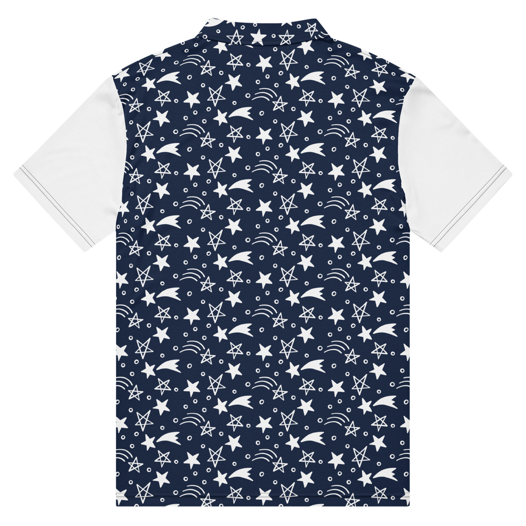 Men’s G.G.G.C. Navy Shooting Star Slim Fit Polo