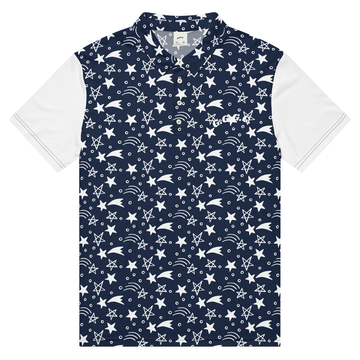 Men’s G.G.G.C. Navy Shooting Star Slim Fit Polo
